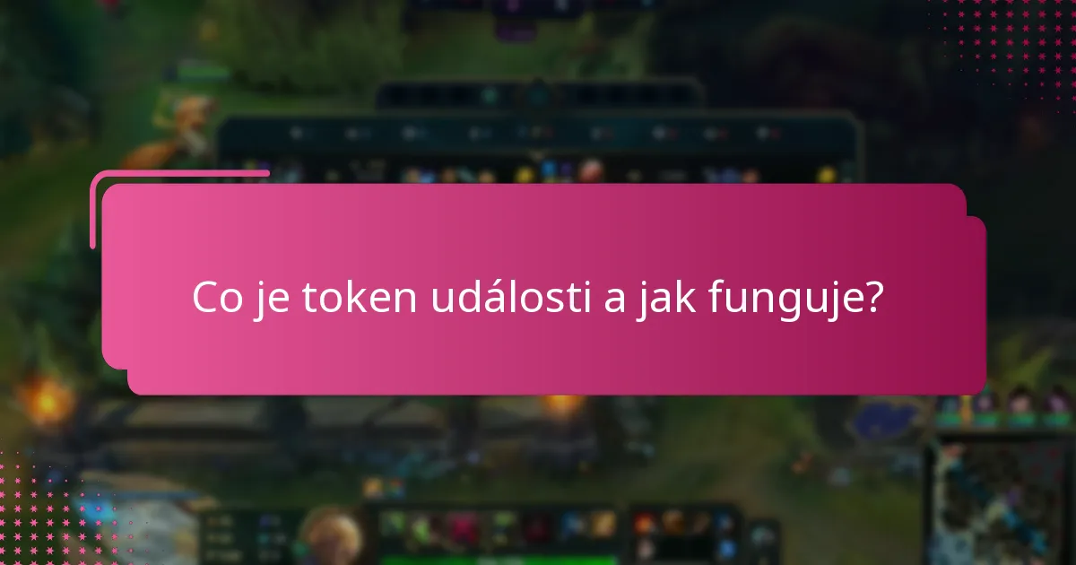 Co znamená expirace tokenu události?
