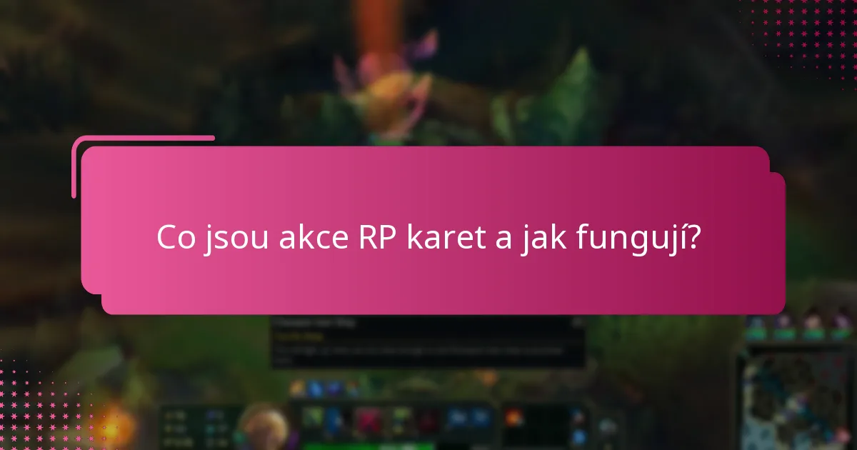 Jaké sezónní nabídky jsou aktuálně k dispozici pro RP karty?