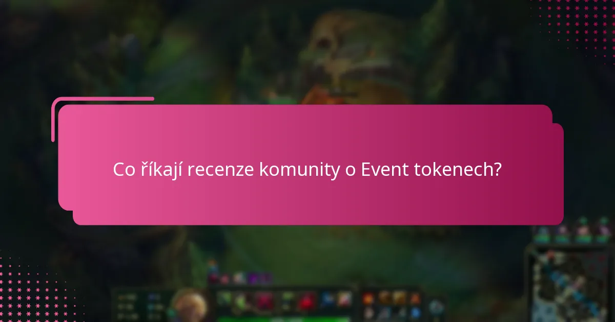 Jaké jsou některé úspěšné příběhy týkající se Event tokenů?