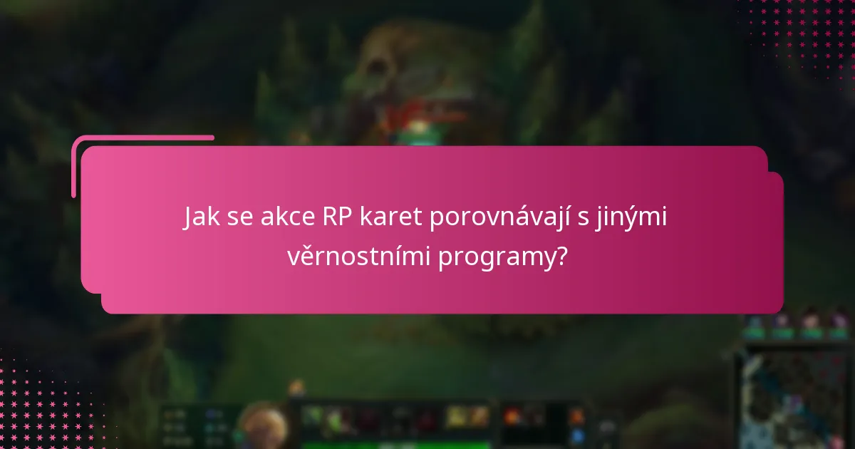Jaké zvláštní události spouštějí další akce RP karet?