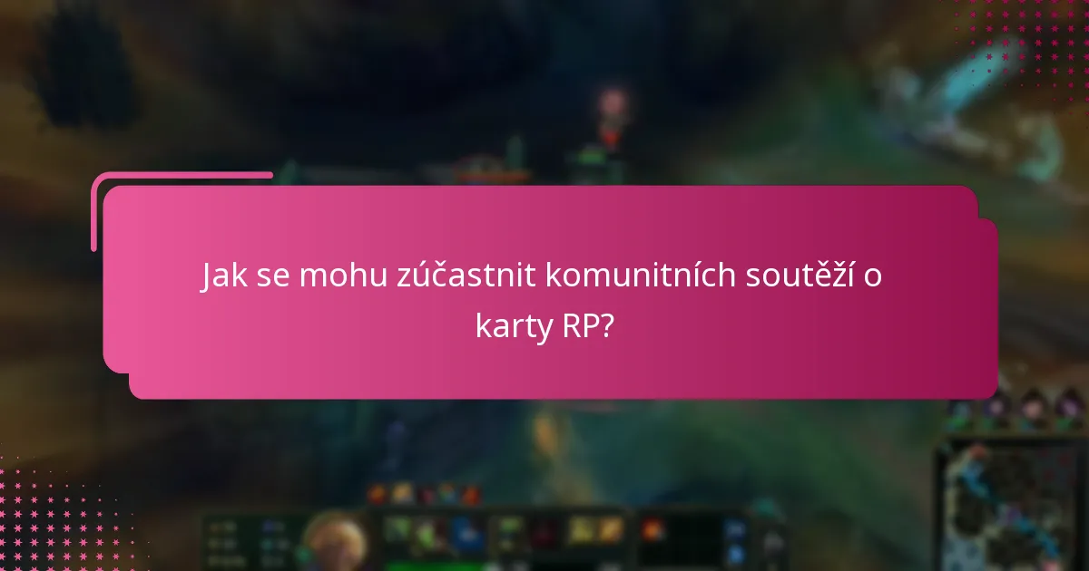 Jaké jsou oficiální zdroje pro karty RP?