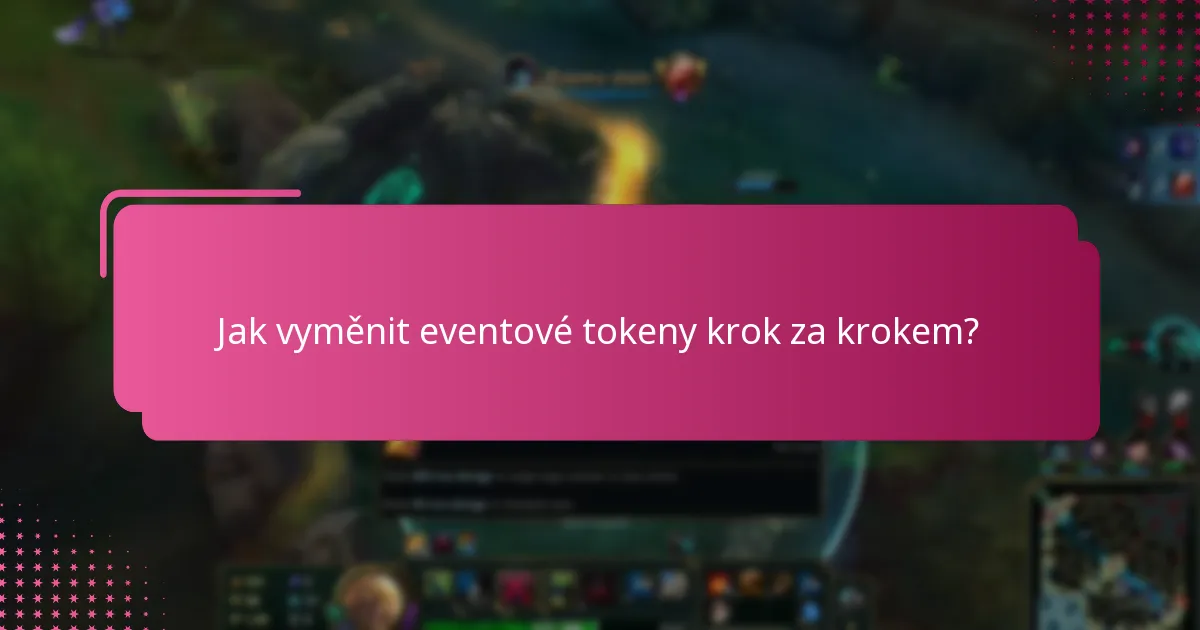 Jak řešit problémy s výměnou eventových tokenů?