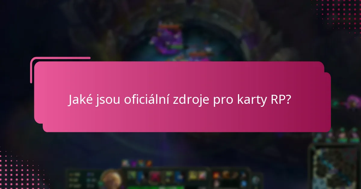 Jak se mohu zúčastnit komunitních soutěží o karty RP?