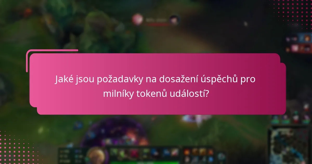 Jaké odměny jsou spojeny s milníky tokenů událostí?